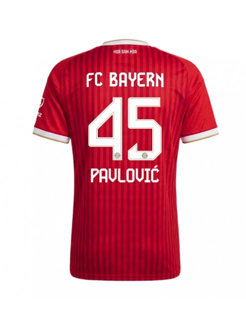 Bayern Munich Aleksandar Pavlovic #45 Heimtrikot für Frauen 2026-27 Kurzarm Bayern Munich Aleksandar Pavlovic #45 Heimtrikot für Frauen 2026-27 Kurzarm